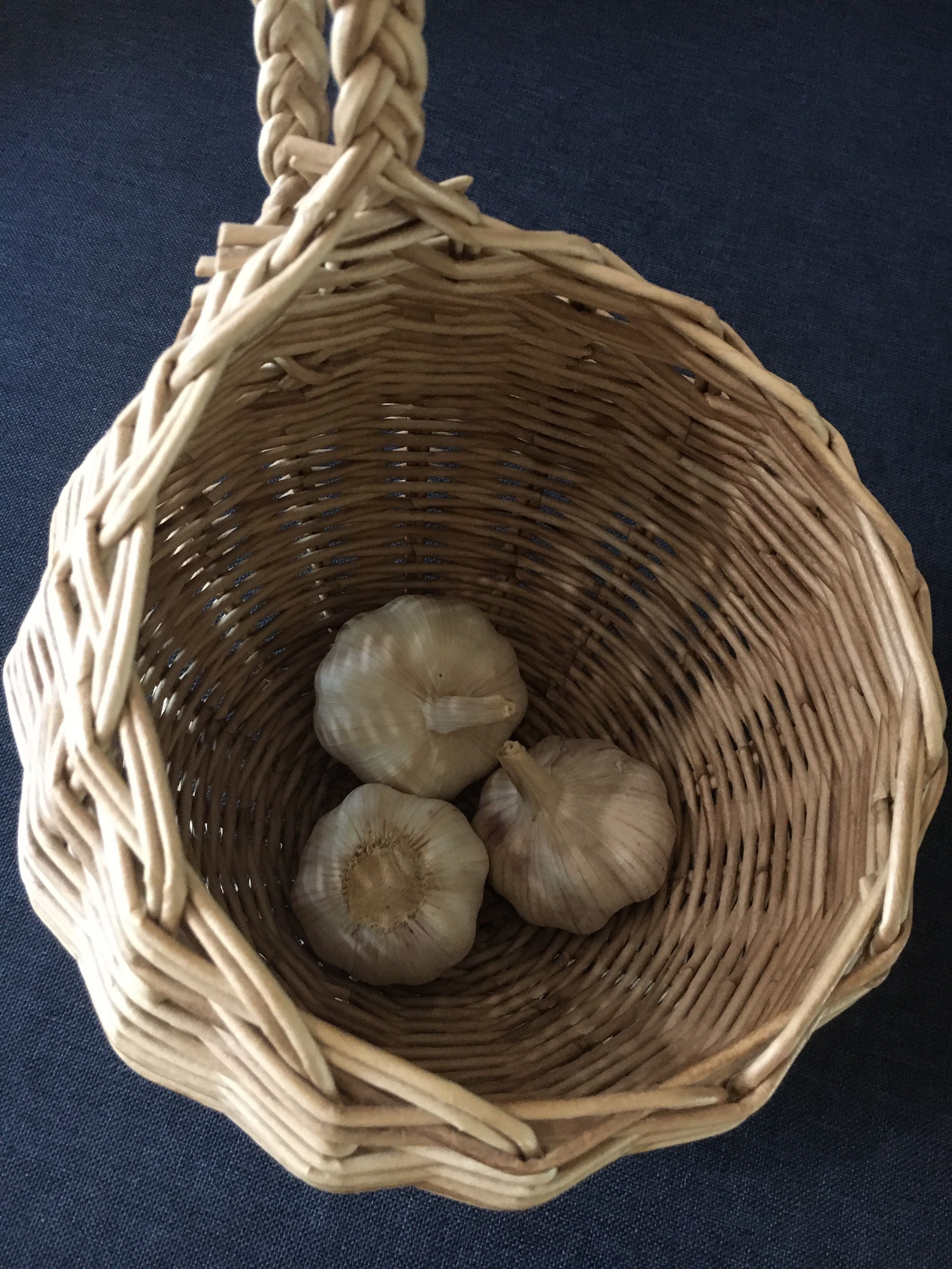 Weiden rund deko Korb Wandbehang Korb Zwiebel Knoblauch Korb | Etsy