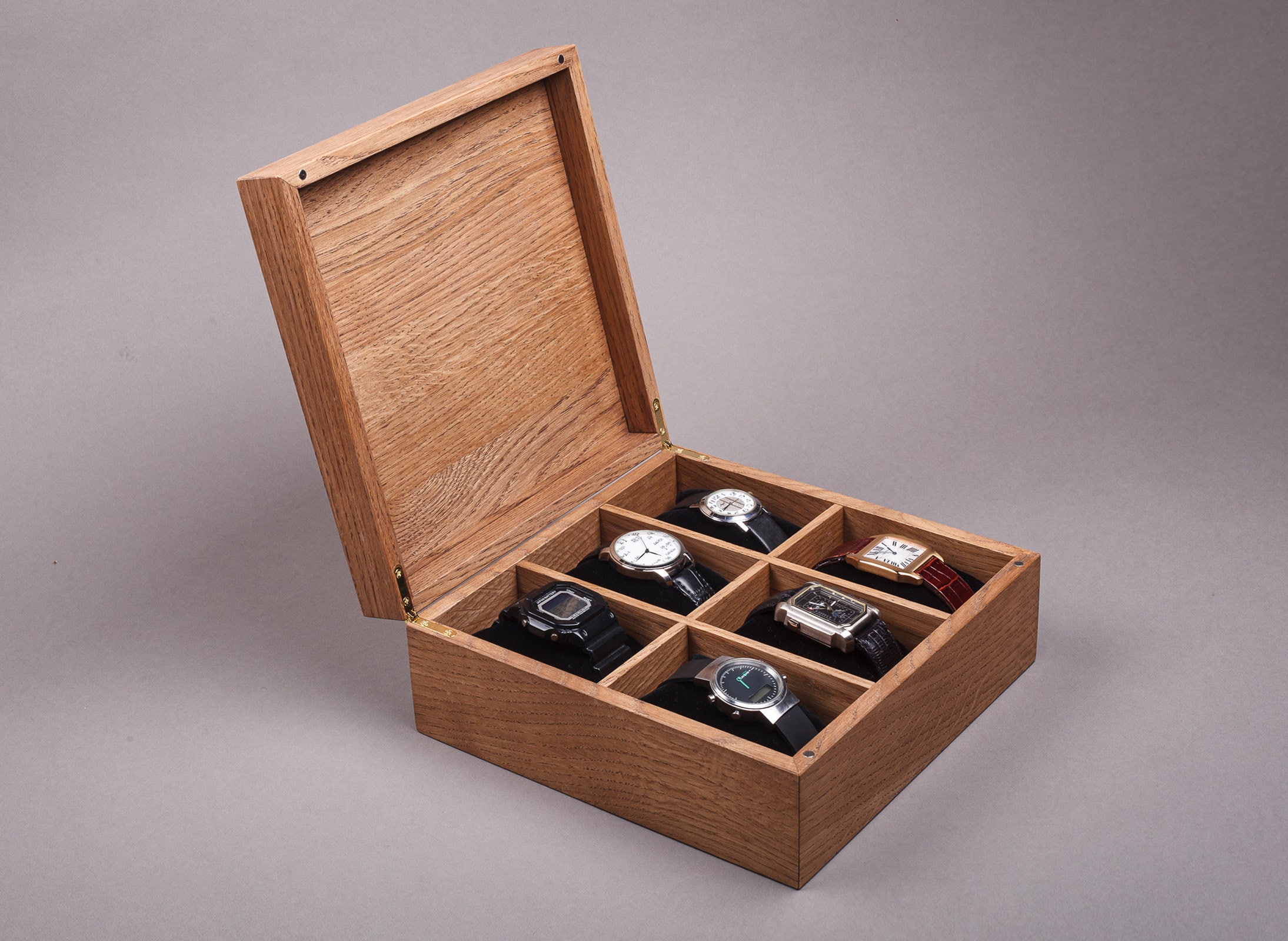Wood watch box Fathers day gift Mens jewelry box Unique watch  Etsy