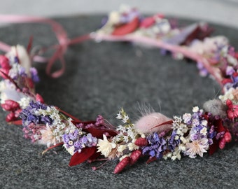 Hair wreath hair accessory headdress flower wreath dried flower wreath wedding hen party hair accessory folk festival shooting durable