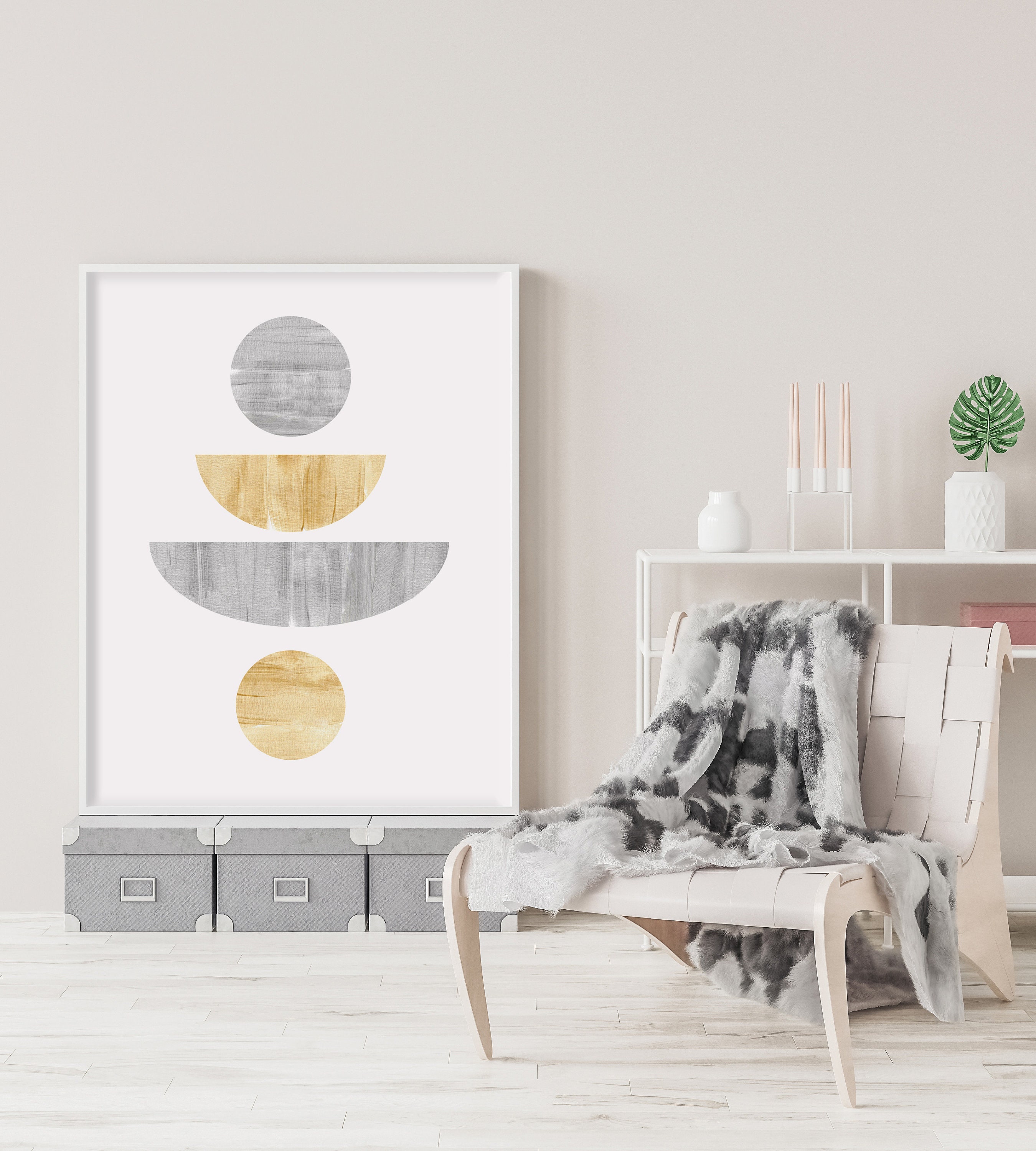 Abstract Wall Art Gold wall art Silver wall art Minimalist | Etsy