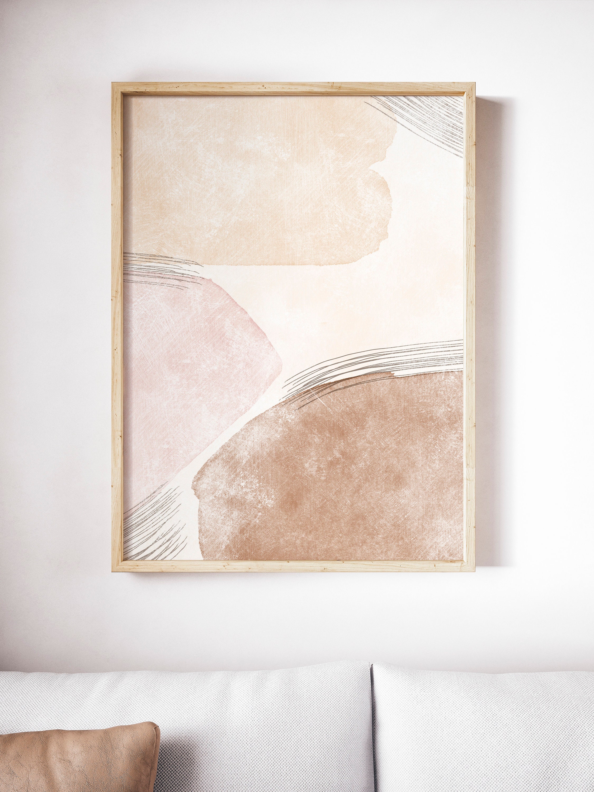 Geometric Printable Wall Art, Abstract Art Print, Digital Print, Boho ...