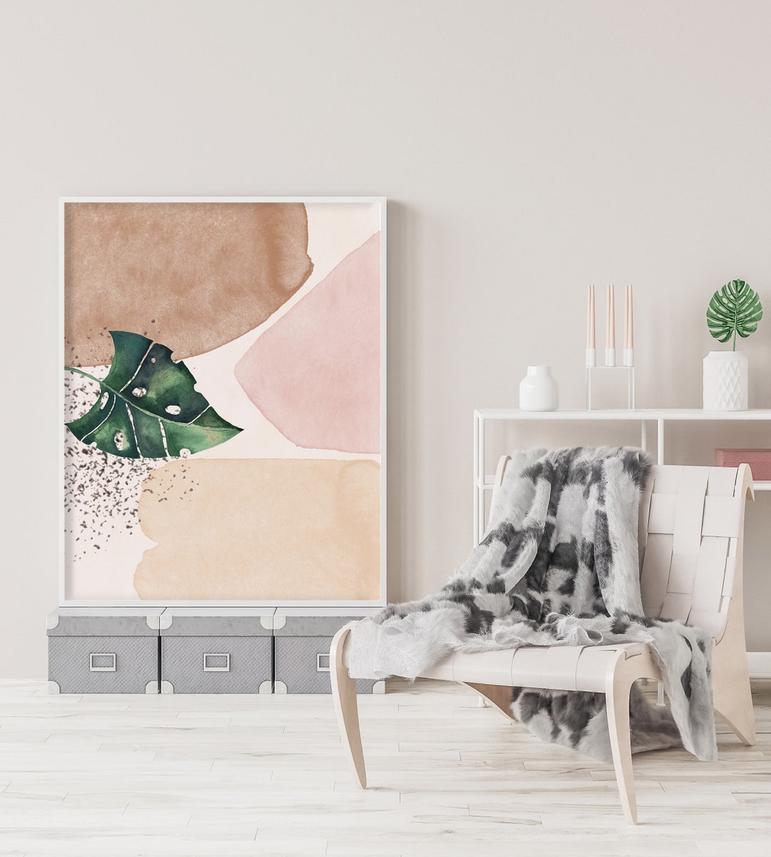 Boho Wall Art Abstract Wall Art Abstract Print Minimalist - Etsy