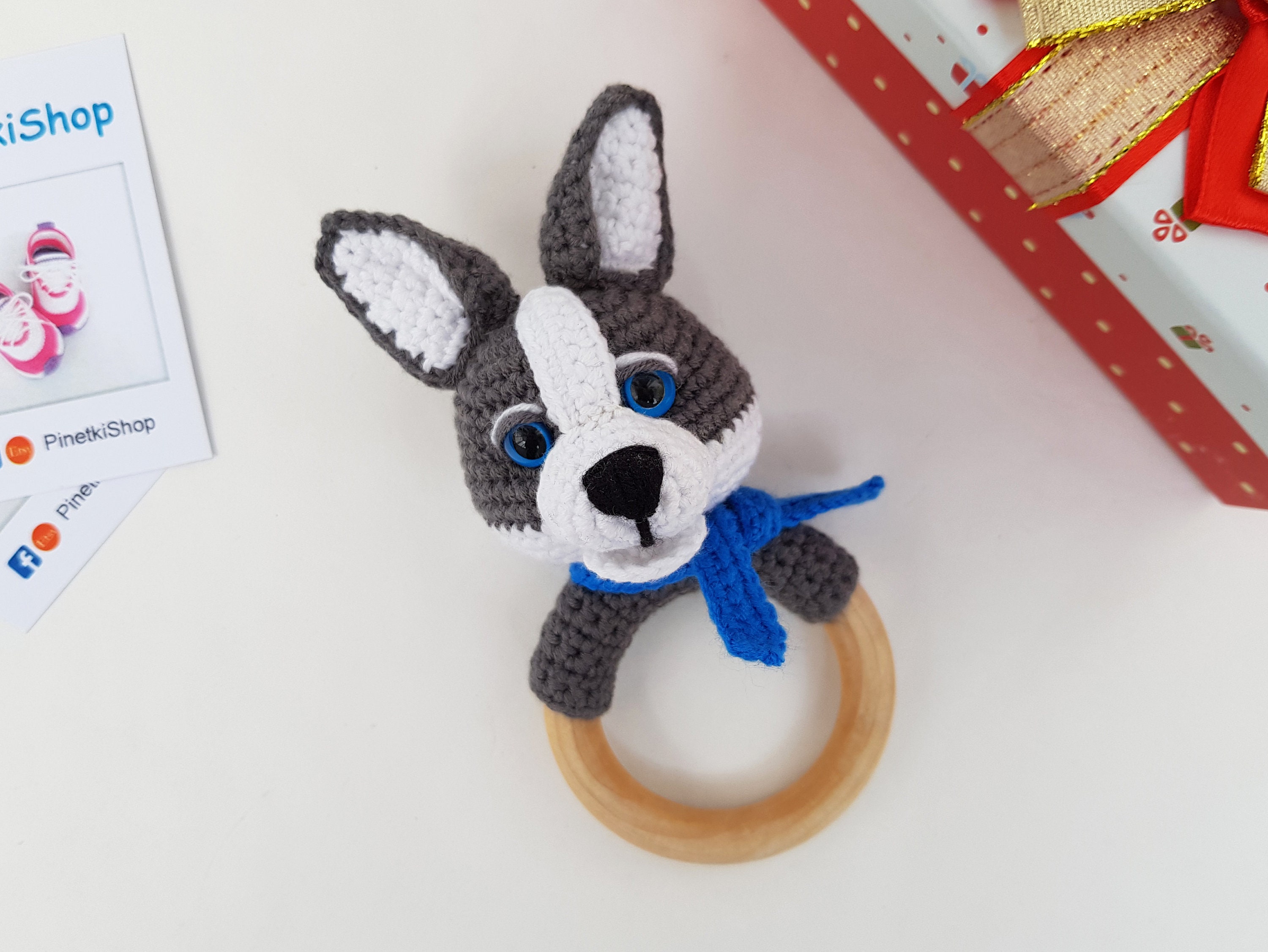 Crochet Pattern Baby rattle Dog crochet pattern amigurumi Etsy