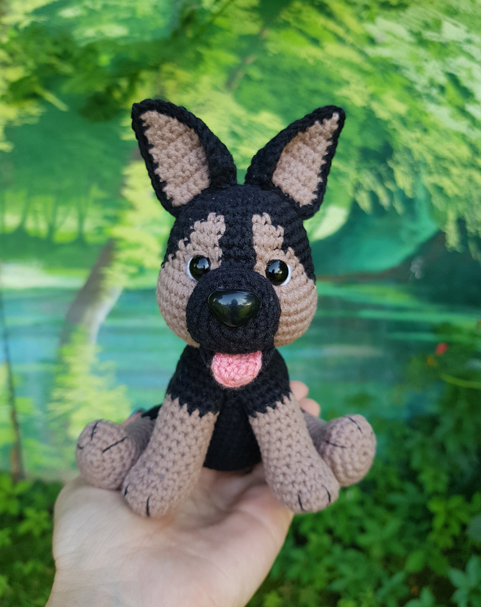 Crochet Pattern Dog German Shepherd Amigurumi Crochet Dog Etsy