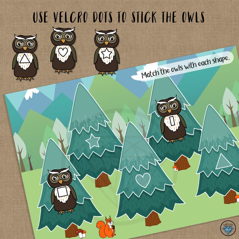 Forest Adventures Busy Books Forest Animals Preschool Etsy