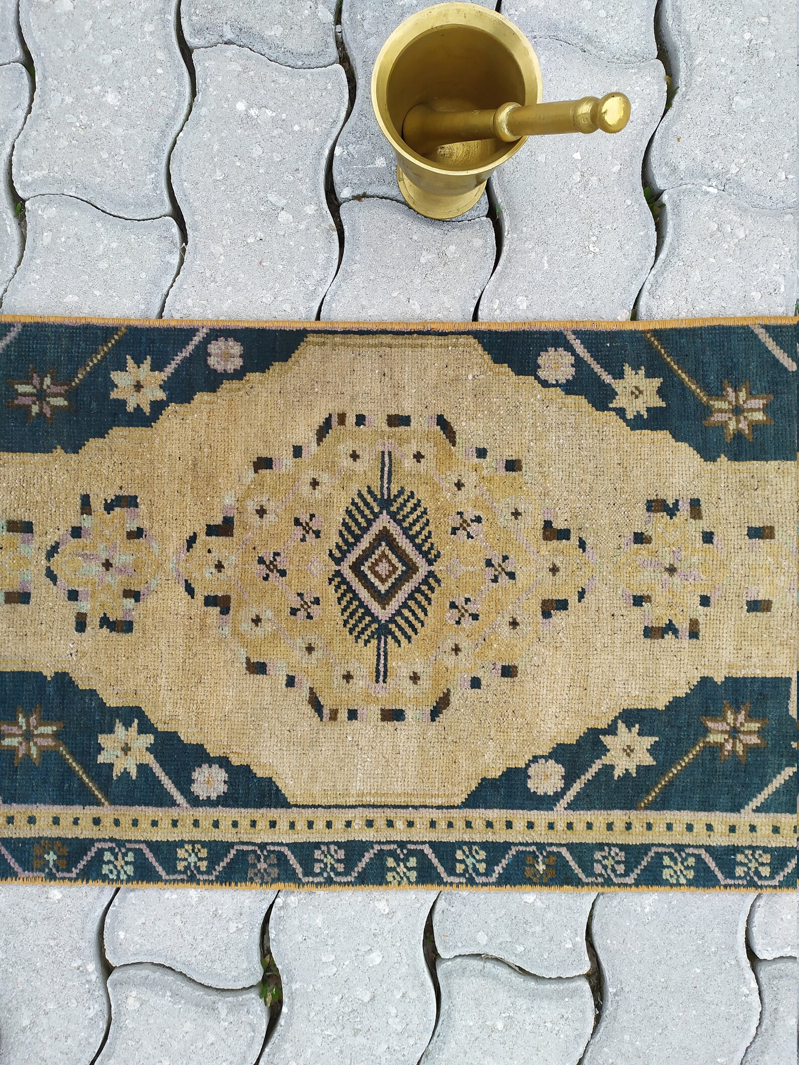 Oushak Rug Decorative Small Wool Rug Home Decor Rug Etsy