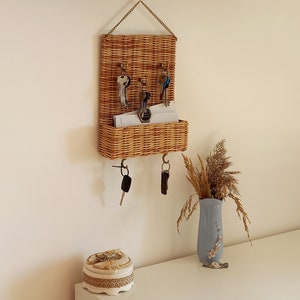 Wicker Key Holder Etsy