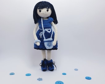 ANGIE crochet doll and accessories tutorial - PDF in French