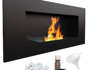 Wall mounted bio-fireplace DELTA2 TÜV certificate