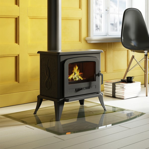 Free-standing wood-burning cast iron stove K7 Ø 130 5 kW