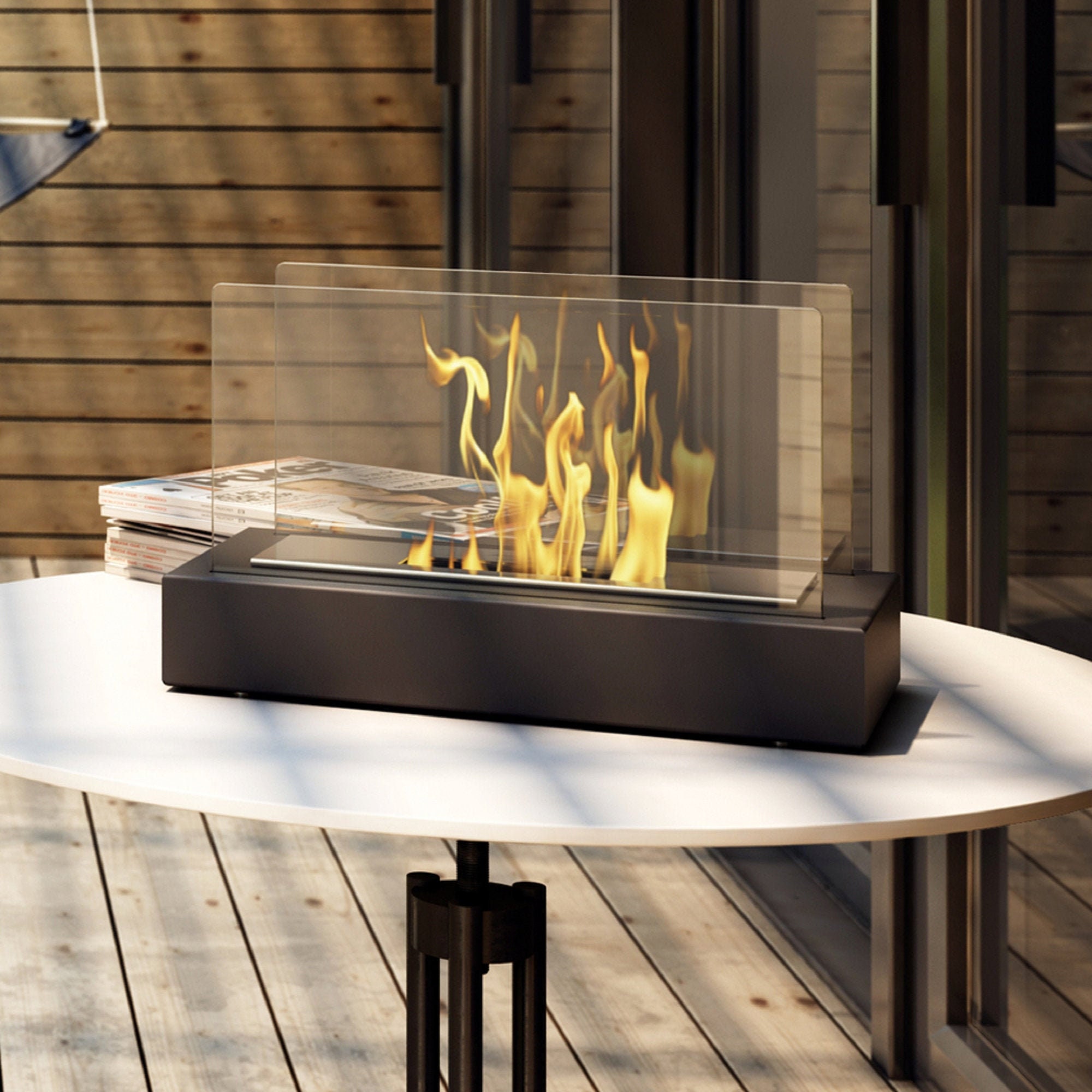 Tabletop Bio Ethanol Fireplace GALINA Simple and Elegant Design