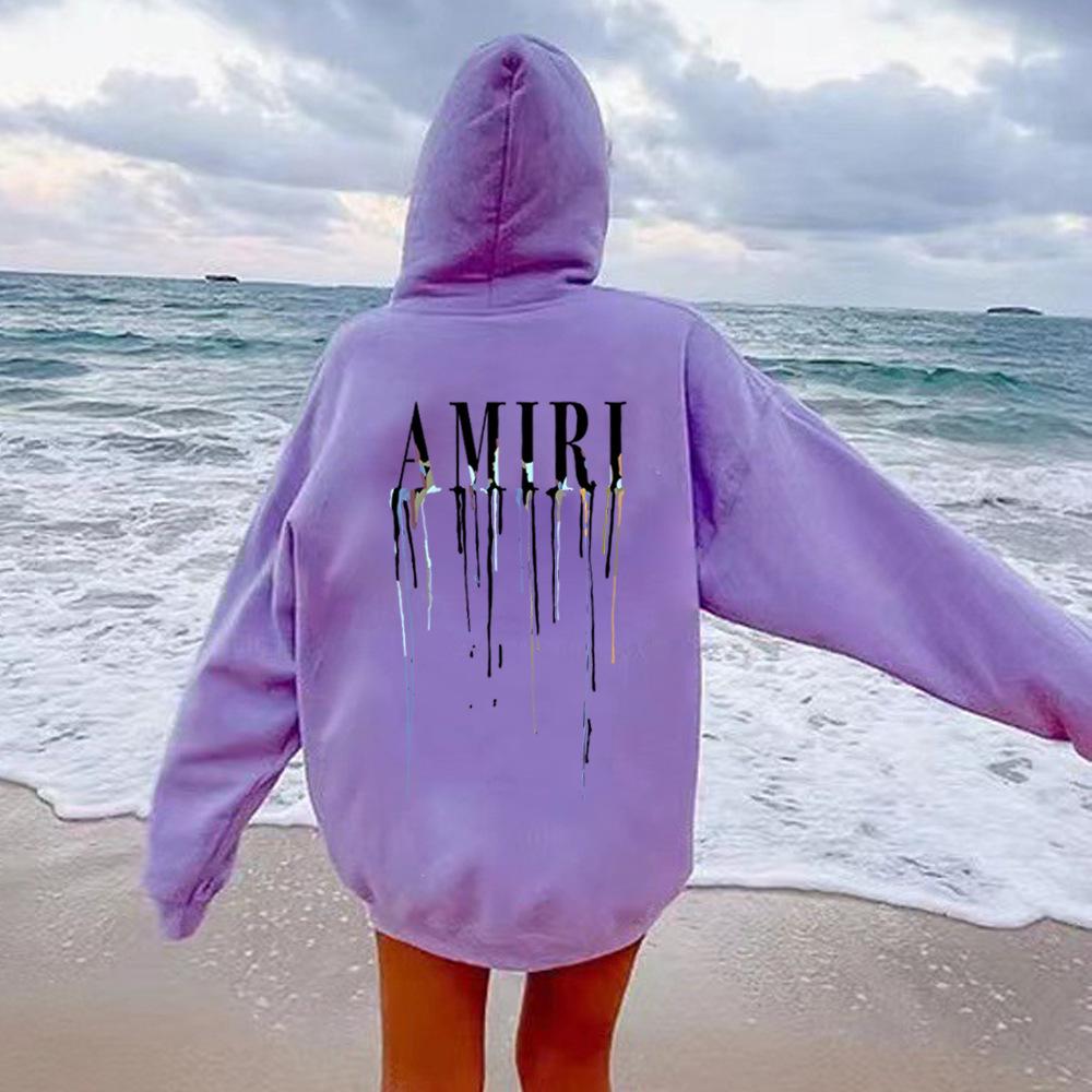 ★おが AMERI✳︎HAILEY WAVE ART SWEAT AMIRI Hoodie, Oversize Pullover Hoodie, Oversize Hoodie