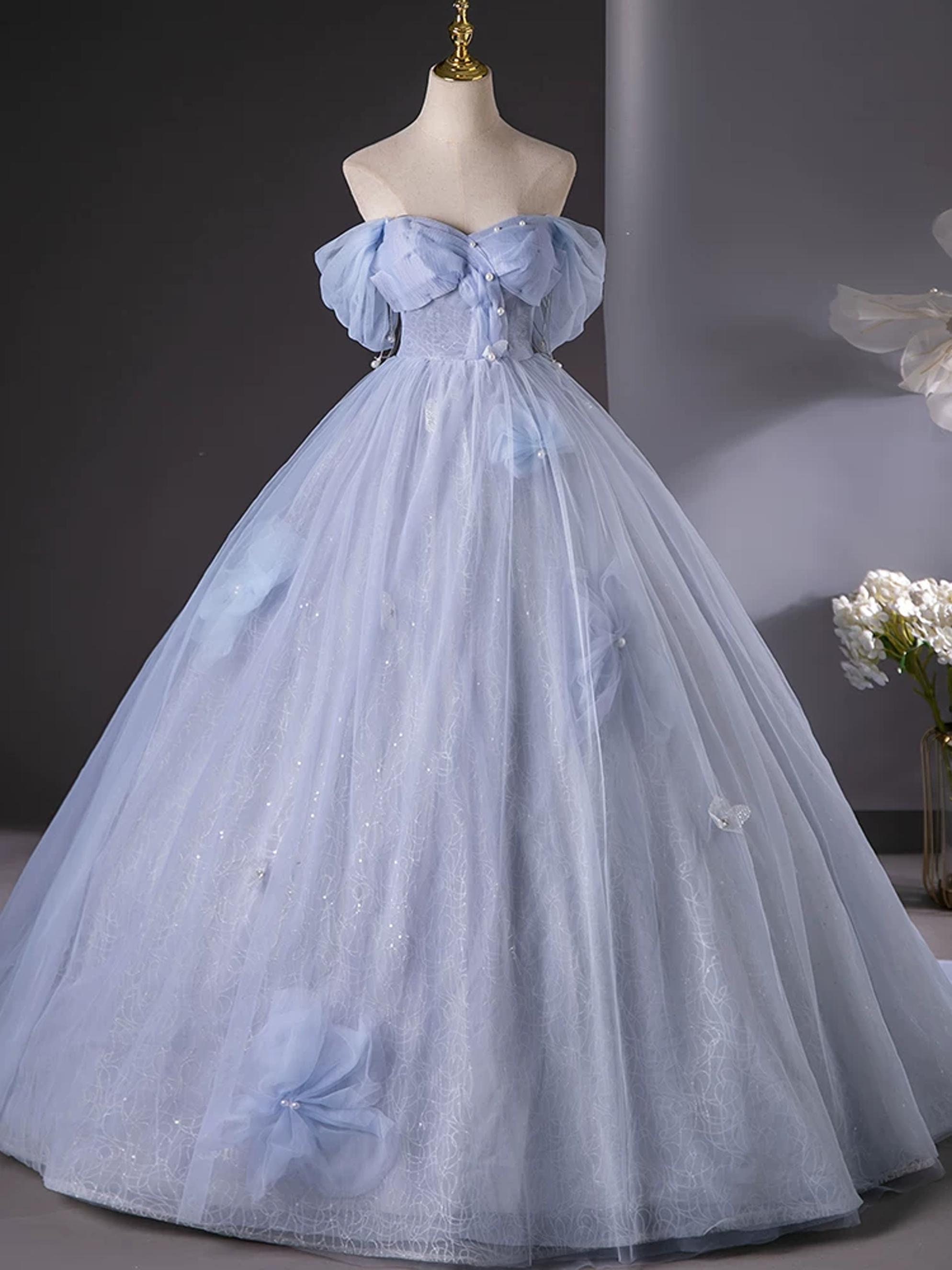 パーティードレス Off Shoulder Boat Neck Blue Cocktail Prom Dress DHgate.com:Vintage Off-Shoulder Ruched Pleats Boat Neck Gown