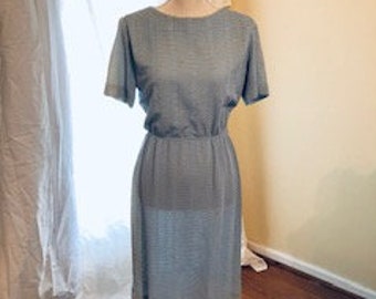 short sleeve powder blue dress