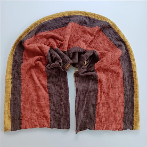 Sciarpa in mussola oversize 