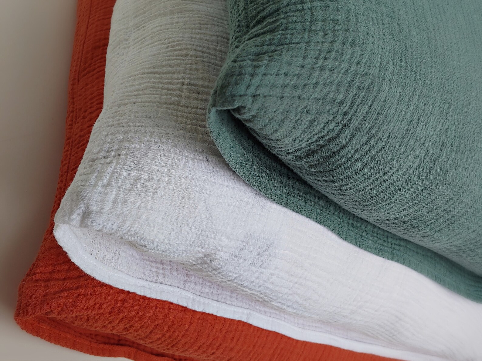 SET OF 2 pillow covers Cotton Muslin Gauze Crinkle Bedding Etsy