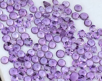 Lotto Di 10 Pietre Preziose Sfaccettate Di Ametista Africana Naturale - Foto 13