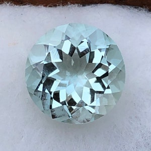 Amazing Natural Light Blue Aquamarine Gemstone, 10x6 MM Loose Faceted Santa Maria Aquamarine,  3.35 Carats Aquamarine For Jewelry Making
