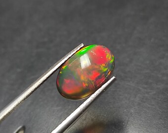 Genuine Black Opal, Oval Shape Opal, Natural Ethiopian Opal, Opal Cabochons, Fire Opal, Welo Fire Opal, Loose Opal, Opal Stone, Cabochons