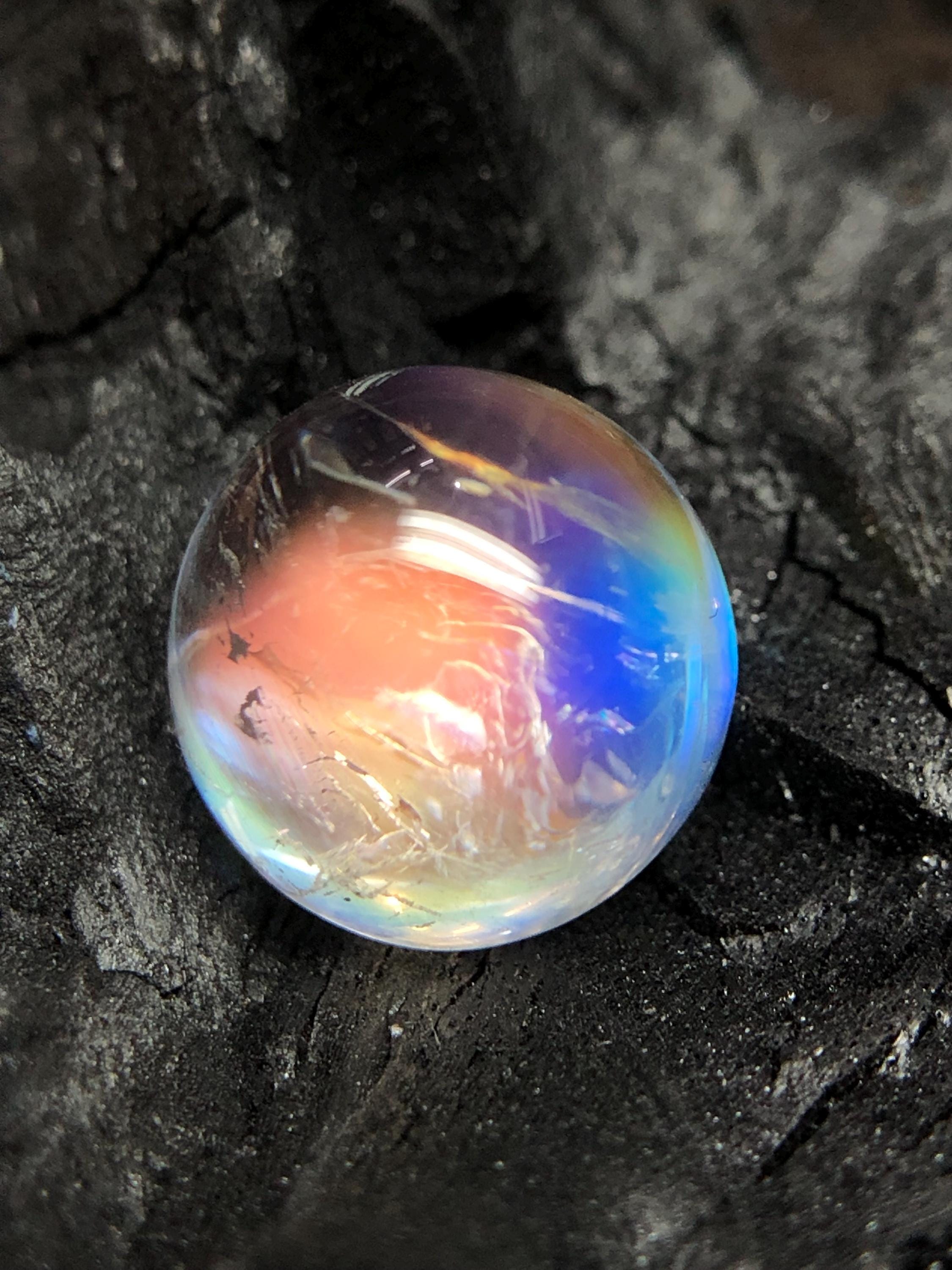 マダガスカル産　レインボームーンストーンブレス10.4㎜（新品未使用）希少サイズ マダガスカル産 レインボームーンストーンブレス10.4㎜（新品未使用