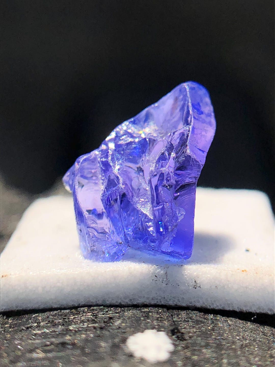206803 Tanzanite Rough Purple Blue 11.20x8.30x6.30 MM 2.65 Carats Natural ...