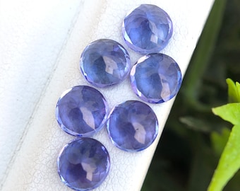 Natural AAA Quality Zoisite Tanzanite Round Cut Gemstone, 6 MM  Loose Faceted Blue Tanzanite Stone, December Birthstone For Jewelry Making.