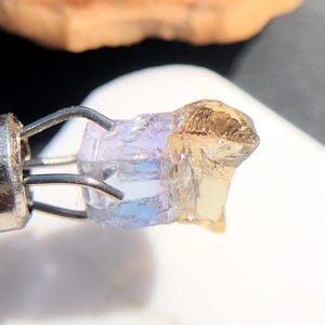 Rare bio Purple Brown blue zoisite tanzanite rough, 1.30Ct. Loose Natural Tanzanite Raw, Multi Color tanzanite Rough December Birthstone.