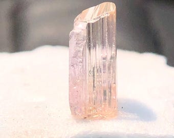 Natural Zoisite Tanzanite Specimen Rough, Untreated 0.90 Carats Orange Pink Crystal