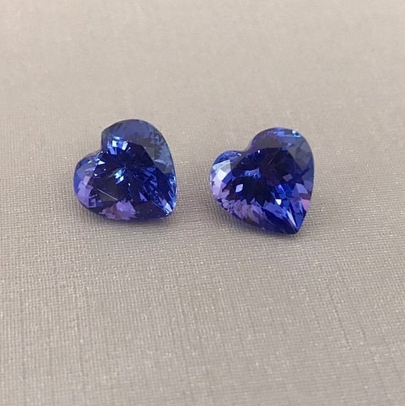 Natural Tanzanite Gemstone,AAA Color Tanzanite,Faceted Tanzanite 5MM Heart,Tanzanite Stone,Tanzanite Cut,Tanzanite Loose,December Birthstone