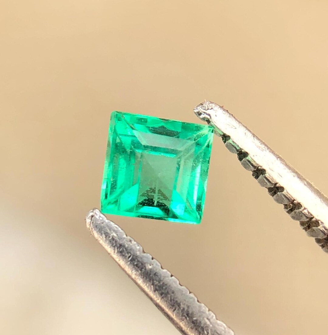 Natural Emerald Square Cut, Super Fine Quality Cute Tiny Emerald Stone ...
