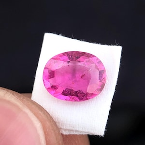 Natural Pink Tourmaline Oval, 8x6 MM Loose Faceted Oval Cut Tourmaline, 1.40 Carats Ring Size Tourmaline, Tourmaline Gemstone For Jewelry