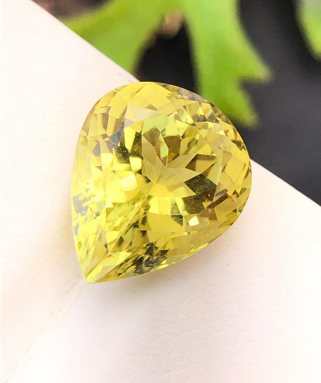 Natural Green Yellow Beryl Pear Cut, High Quality Beryl, Perfect Making ...