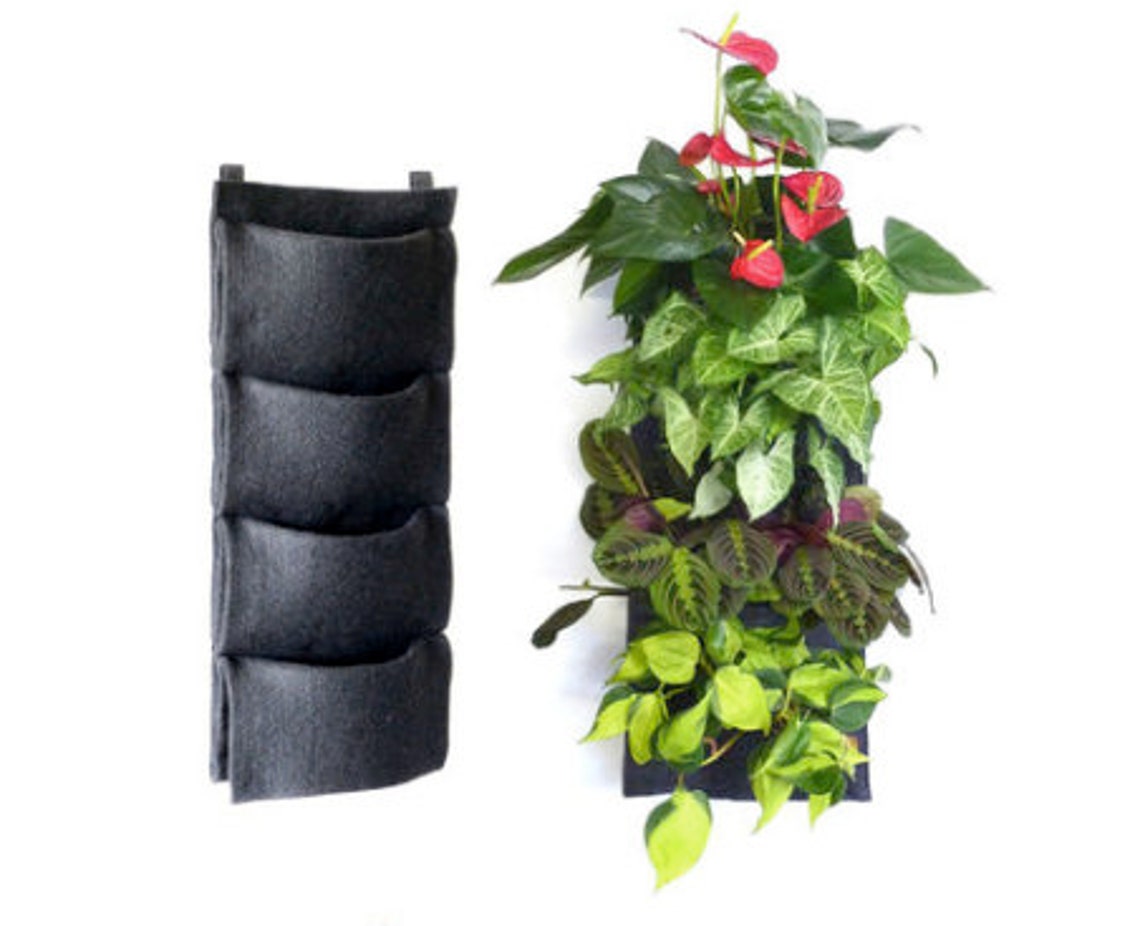 Living Wall Felt Pocket Planter Etsy