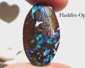 37.3ct Unique Giant Matrix Opal Luminous Green-Blue