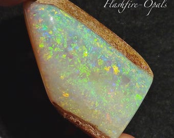 72.1ct. Boulder Pipe Opal Brilliant+ Gold-GREEN-ORANGE-RED