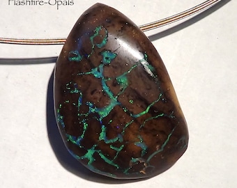 103ct! Giant Koroite Gem Opal Pendant GREEN/TURQUOISE VEIN