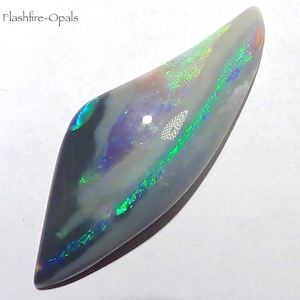 15.73 Ct Solid Precious Semiblack Opal Gem GREEN-GOLD-BLUE