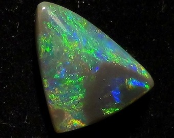 5.7 ct. Black Opal, Luminous Green, Blue, Gold, Orange