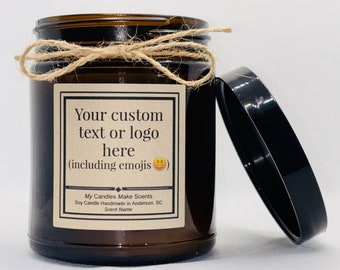 Personalized Soy Candles.  Amazing Scents!  4 or 9 oz size