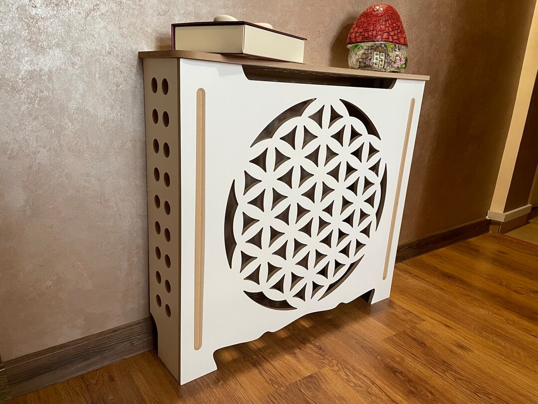 Radiator Cover Flower of Life AC and Heat Cover, Modern Decoration, We Make Custom Size Covers