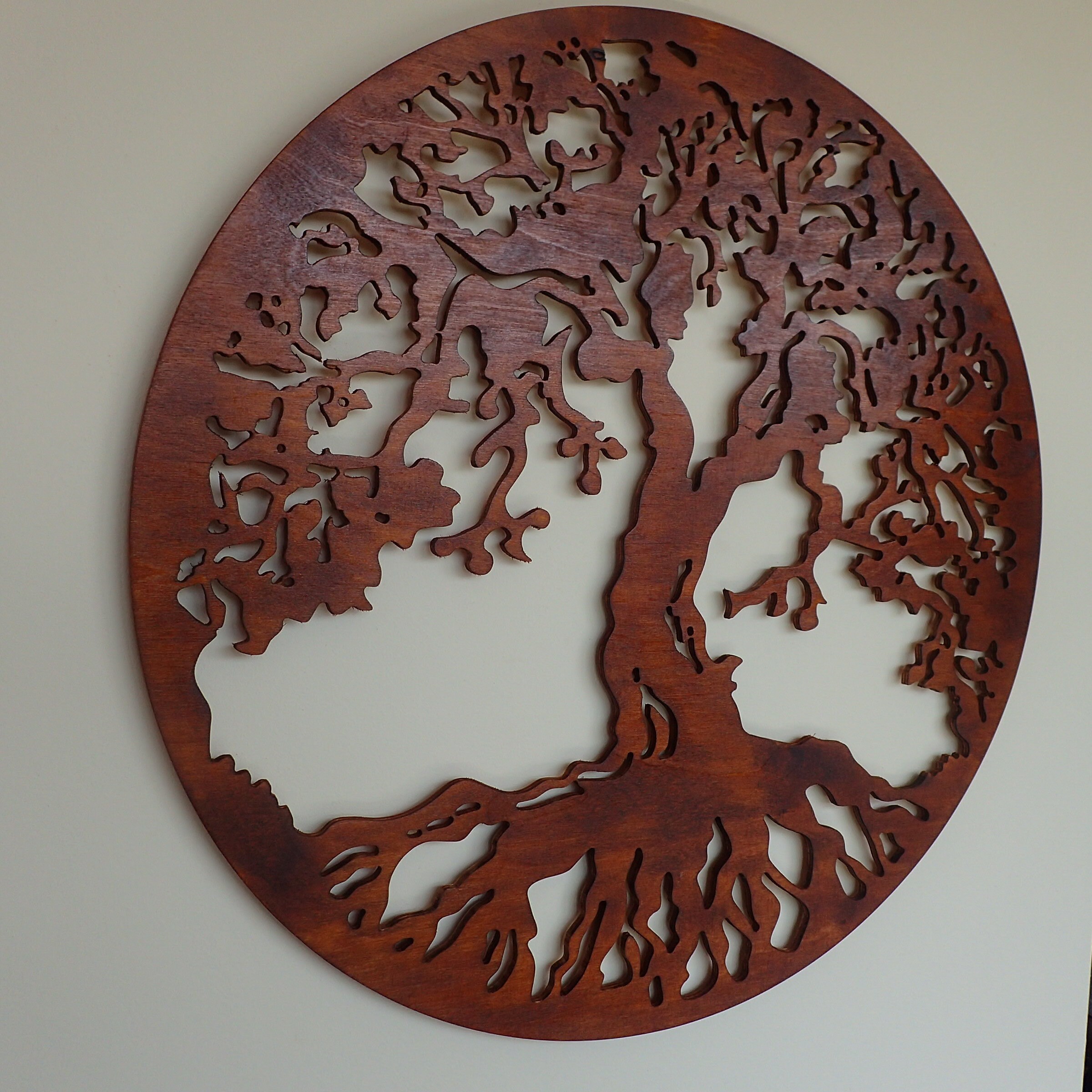 Tree of Life Wall Art Wall Decor 35 Inch Wood Decoration Etsy