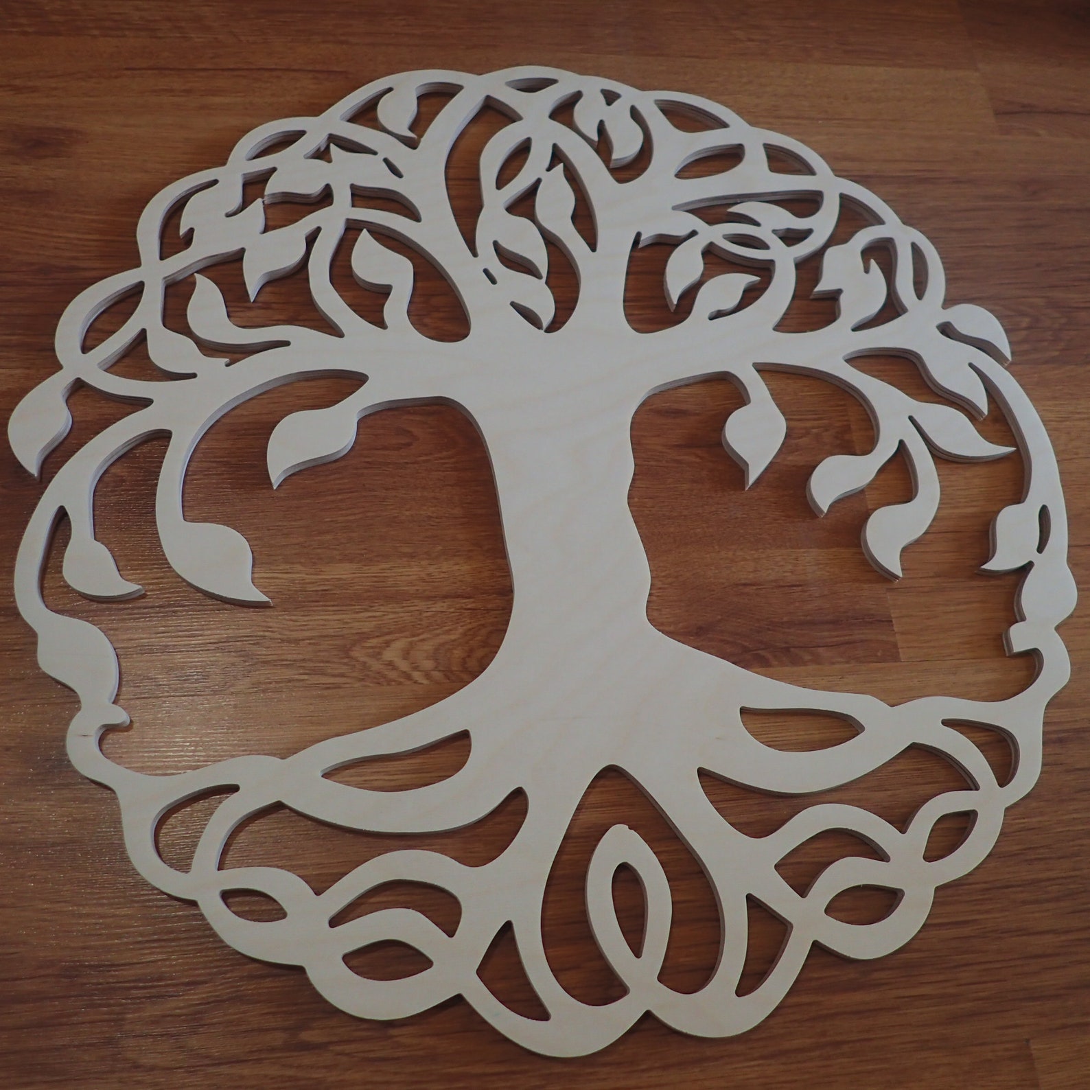 Wall decoration Celtic Tree of Life natural wood wall Etsy