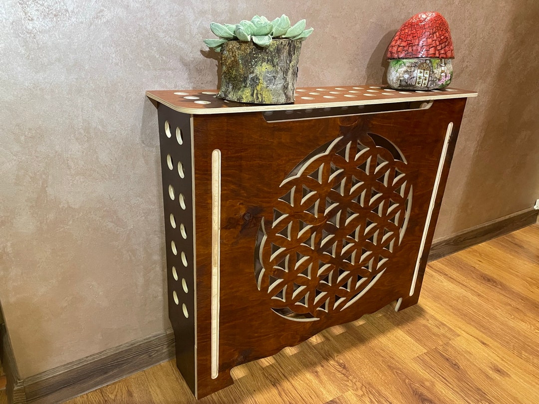 Flower of Life Radiator Cover, Fleur De Vie Heat Cover, Ac Cover, Wall Decoration Custom Size