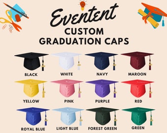 Custom grad hats, picture grad hat, personalized grad cap, 2024 grad cap, graduation gift, graduation keepsake, printed grad cap.