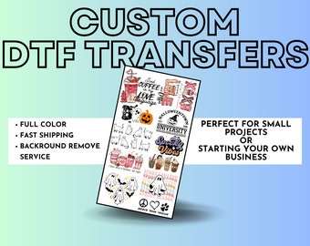 DTF Transfer, Custom DTF prints, Ready to Press, Wholesale DTF Prints, Full Color Prints, Custom Transfers, personalized print, Shirt Print