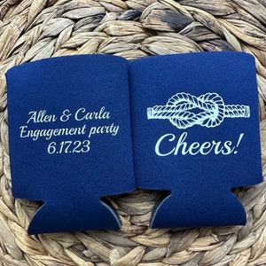 Personalized Can Coolers, Party Favors, Wedding Favors, Bridal Party, Groomsman gift, Beach Party favors, vacation trip favors, Promo favors image 10