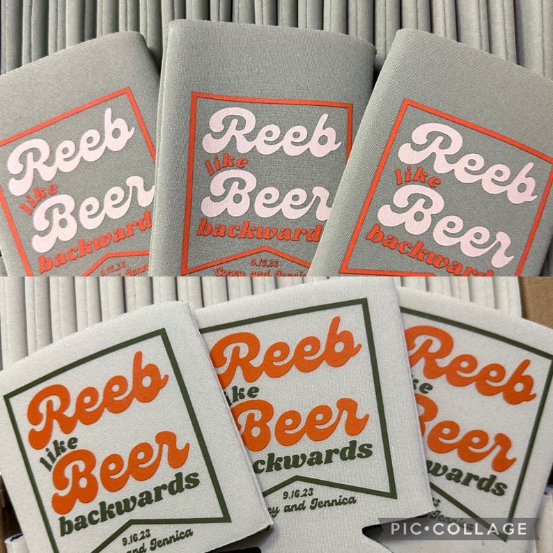 Personalized Can Coolers, Party Favors, Wedding Favors, Bridal Party, Groomsman gift, Beach Party favors, vacation trip favors, Promo favors image 13