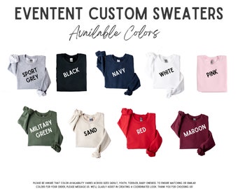 Custom sweatshirt, photo sweatshirt, couples sweatshirt, initial personalization, college text sweatshirt, gift for, custom crewneck