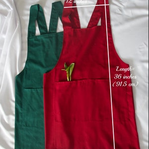 FREE Linen Scrunchy Unisex Aprons Custom aprons Japanese Style Cross-back Aprons Multipurpose Aprons 100% Linen, Linen aprons Bild 9