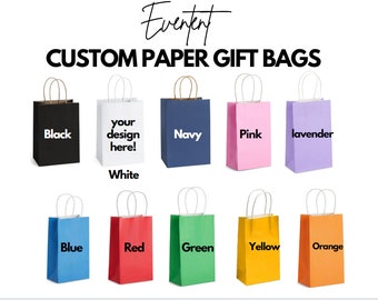 Custom Party bags, birthday bags, gift bags, personalized paper bags, goodie bags, Welcome bags, swag bag, and decorative bags.
